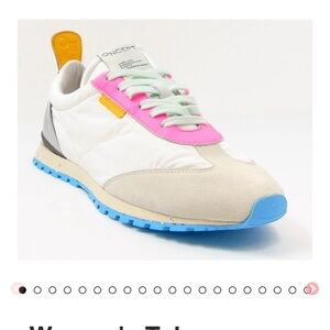 Concept Women's Pink and White Sneakers